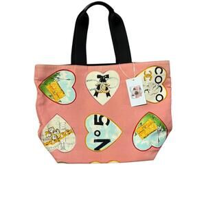 chanel pink tote bag